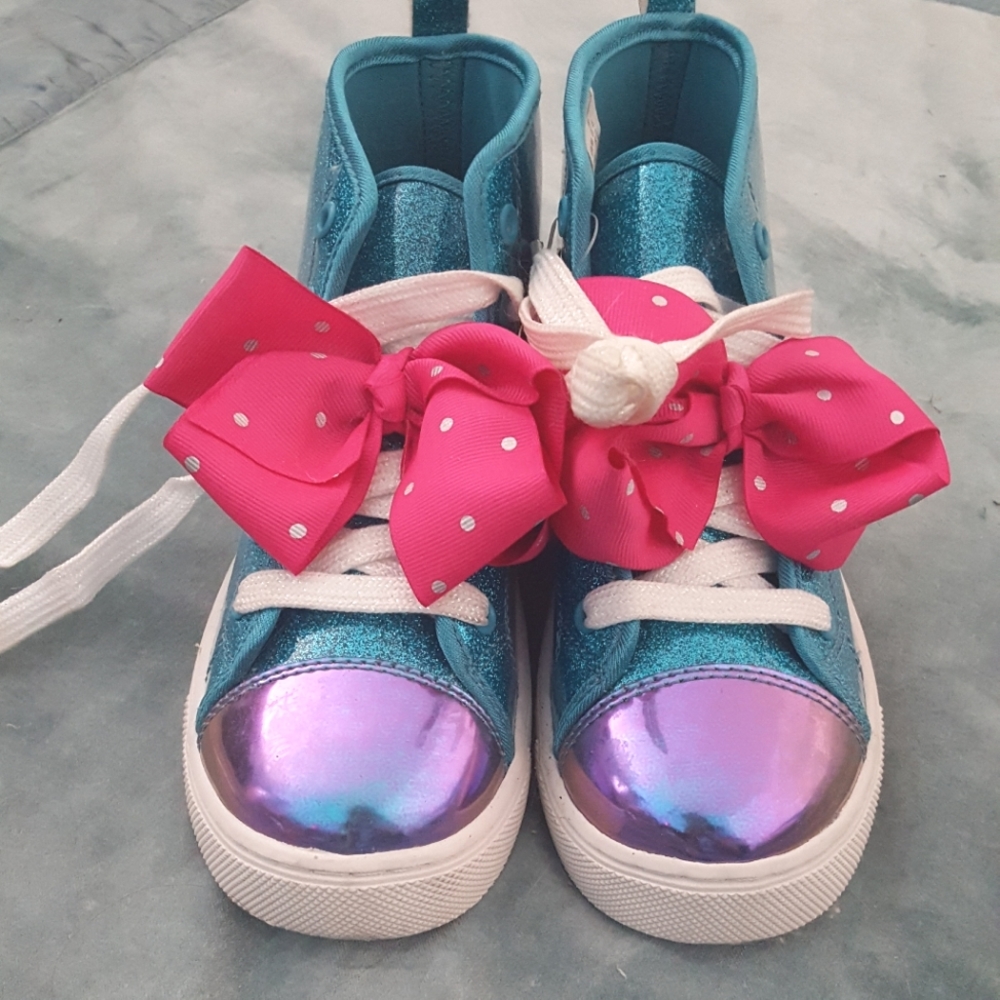 Jojo Siwa shoes size 3 glitter blue